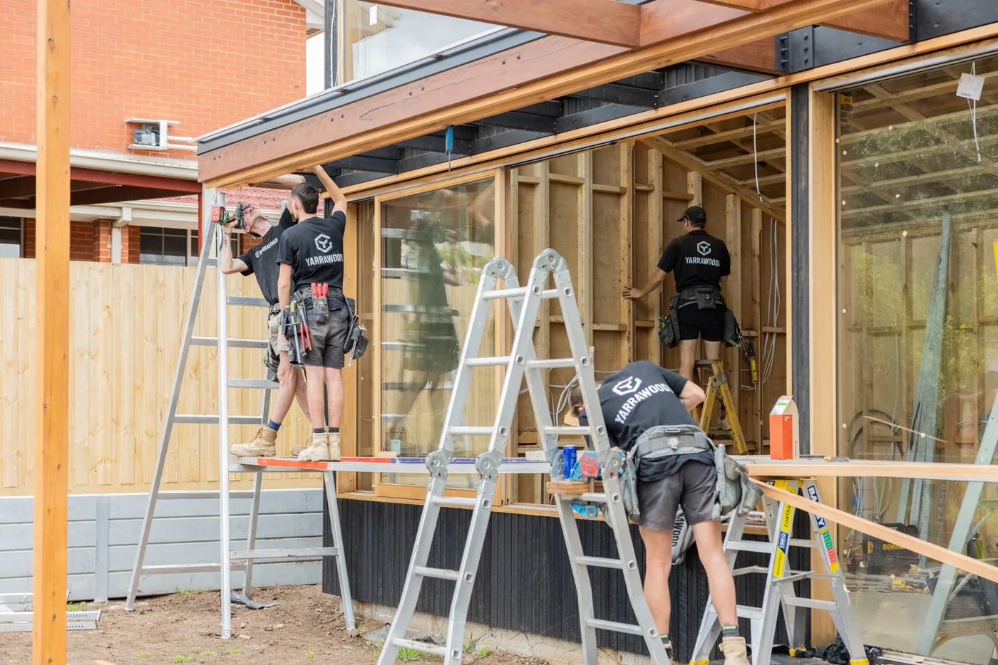 The Yarrawood team working on site